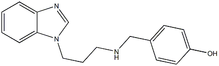 4-({[3-(1H-1,3-benzodiazol-1-yl)propyl]amino}methyl)phenol Structure