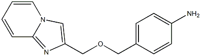 4-({imidazo[1,2-a]pyridin-2-ylmethoxy}methyl)aniline Struktur