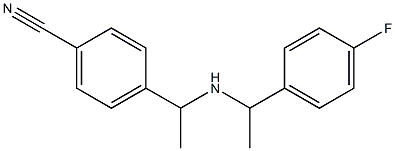 4-(1-{[1-(4-fluorophenyl)ethyl]amino}ethyl)benzonitrile