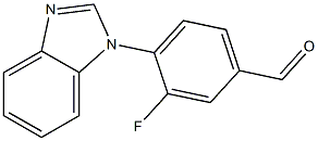 4-(1H-1,3-benzodiazol-1-yl)-3-fluorobenzaldehyde Structure