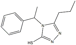 4-(1-phenylethyl)-5-propyl-4H-1,2,4-triazole-3-thiol Structure