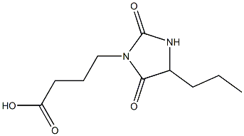 4-(2,5-dioxo-4-propylimidazolidin-1-yl)butanoic acid 结构式