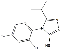 4-(2-chloro-4-fluorophenyl)-5-(propan-2-yl)-4H-1,2,4-triazole-3-thiol