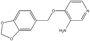 4-(2H-1,3-benzodioxol-5-ylmethoxy)pyridin-3-amine Struktur