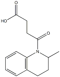 4-(2-methyl-1,2,3,4-tetrahydroquinolin-1-yl)-4-oxobutanoic acid Structure