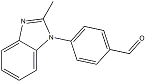 4-(2-methyl-1H-1,3-benzodiazol-1-yl)benzaldehyde 结构式
