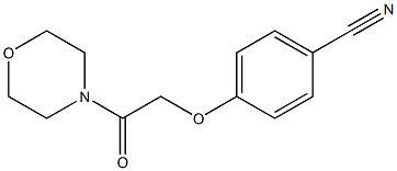 4-(2-morpholin-4-yl-2-oxoethoxy)benzonitrile Structure