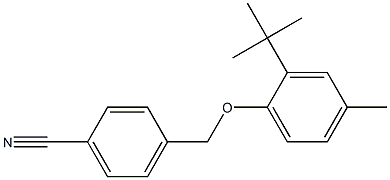 4-(2-tert-butyl-4-methylphenoxymethyl)benzonitrile