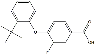 4-(2-tert-butylphenoxy)-3-fluorobenzoic acid|