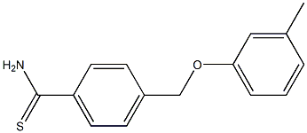 4-(3-methylphenoxymethyl)benzene-1-carbothioamide Structure