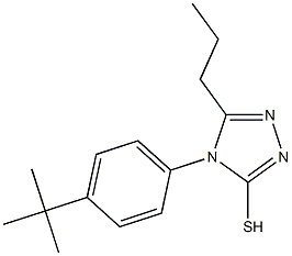 4-(4-tert-butylphenyl)-5-propyl-4H-1,2,4-triazole-3-thiol Struktur