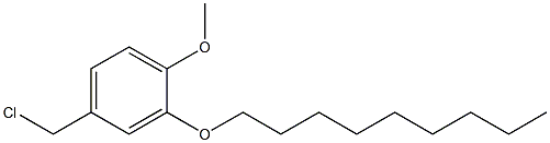 4-(chloromethyl)-1-methoxy-2-(nonyloxy)benzene Struktur
