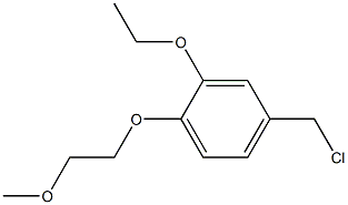 4-(chloromethyl)-2-ethoxy-1-(2-methoxyethoxy)benzene Structure