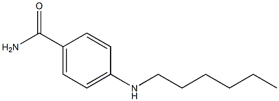 4-(hexylamino)benzamide,,结构式