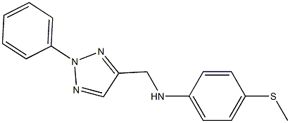 4-(methylsulfanyl)-N-[(2-phenyl-2H-1,2,3-triazol-4-yl)methyl]aniline Structure