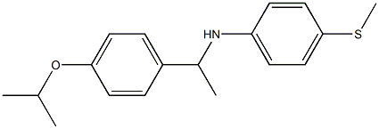 4-(methylsulfanyl)-N-{1-[4-(propan-2-yloxy)phenyl]ethyl}aniline Structure