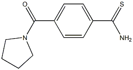 4-(pyrrolidin-1-ylcarbonyl)benzenecarbothioamide Struktur