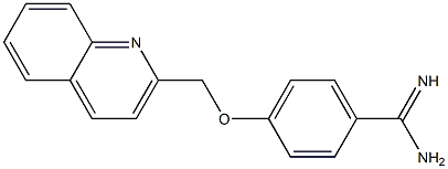 4-(quinolin-2-ylmethoxy)benzene-1-carboximidamide