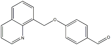 4-(quinolin-8-ylmethoxy)benzaldehyde Structure