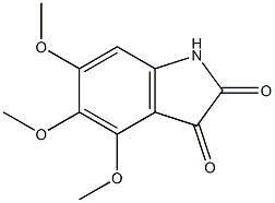 4,5,6-trimethoxy-1H-indole-2,3-dione Struktur