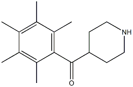 4-[(2,3,4,5,6-pentamethylphenyl)carbonyl]piperidine 化学構造式