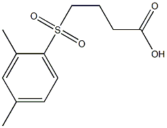 4-[(2,4-dimethylbenzene)sulfonyl]butanoic acid Structure