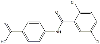 4-[(2,5-dichlorobenzene)amido]benzoic acid Structure