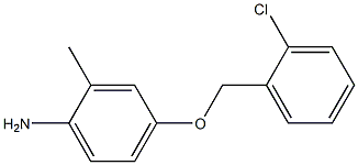 4-[(2-chlorophenyl)methoxy]-2-methylaniline Struktur