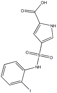 4-[(2-iodophenyl)sulfamoyl]-1H-pyrrole-2-carboxylic acid Struktur