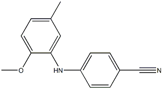 4-[(2-methoxy-5-methylphenyl)amino]benzonitrile Struktur