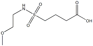 4-[(2-methoxyethyl)sulfamoyl]butanoic acid Structure