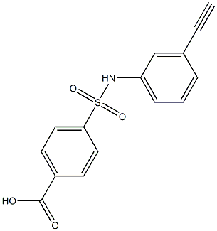 4-[(3-ethynylphenyl)sulfamoyl]benzoic acid Struktur