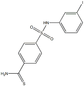 4-[(3-iodophenyl)sulfamoyl]benzene-1-carbothioamide Struktur
