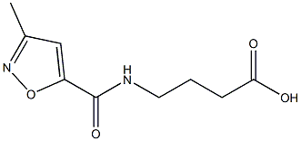 4-[(3-methyl-1,2-oxazol-5-yl)formamido]butanoic acid Structure