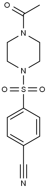 4-[(4-acetylpiperazin-1-yl)sulfonyl]benzonitrile