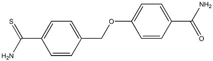 4-[(4-carbamothioylphenyl)methoxy]benzamide Structure