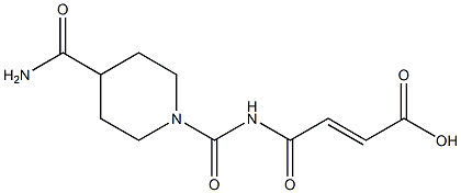 4-[(4-carbamoylpiperidin-1-yl)carbonylamino]-4-oxobut-2-enoic acid Struktur