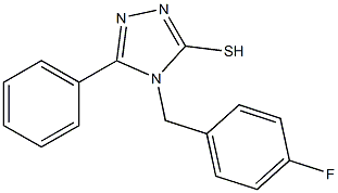 4-[(4-fluorophenyl)methyl]-5-phenyl-4H-1,2,4-triazole-3-thiol
