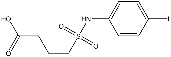 4-[(4-iodophenyl)sulfamoyl]butanoic acid 结构式
