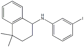 N-(3-iodophenyl)-4,4-dimethyl-1,2,3,4-tetrahydronaphthalen-1-amine,,结构式