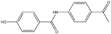 N-(4-acetylphenyl)-4-hydroxybenzamide Structure
