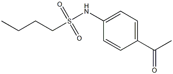 N-(4-acetylphenyl)butane-1-sulfonamide Struktur
