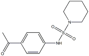N-(4-acetylphenyl)piperidine-1-sulfonamide Struktur