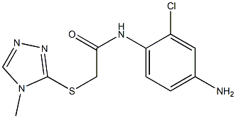 N-(4-amino-2-chlorophenyl)-2-[(4-methyl-4H-1,2,4-triazol-3-yl)sulfanyl]acetamide Structure