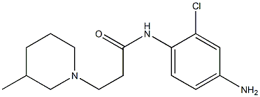 N-(4-amino-2-chlorophenyl)-3-(3-methylpiperidin-1-yl)propanamide