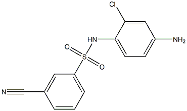 N-(4-amino-2-chlorophenyl)-3-cyanobenzene-1-sulfonamide Struktur