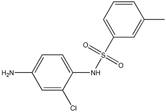 N-(4-amino-2-chlorophenyl)-3-methylbenzenesulfonamide 结构式