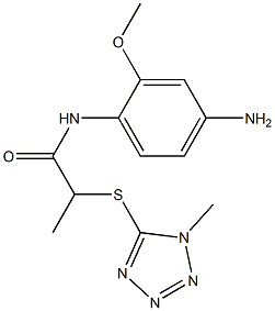 N-(4-amino-2-methoxyphenyl)-2-[(1-methyl-1H-1,2,3,4-tetrazol-5-yl)sulfanyl]propanamide