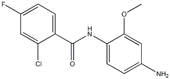 N-(4-amino-2-methoxyphenyl)-2-chloro-4-fluorobenzamide 结构式