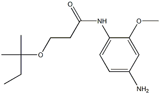 N-(4-amino-2-methoxyphenyl)-3-[(2-methylbutan-2-yl)oxy]propanamide